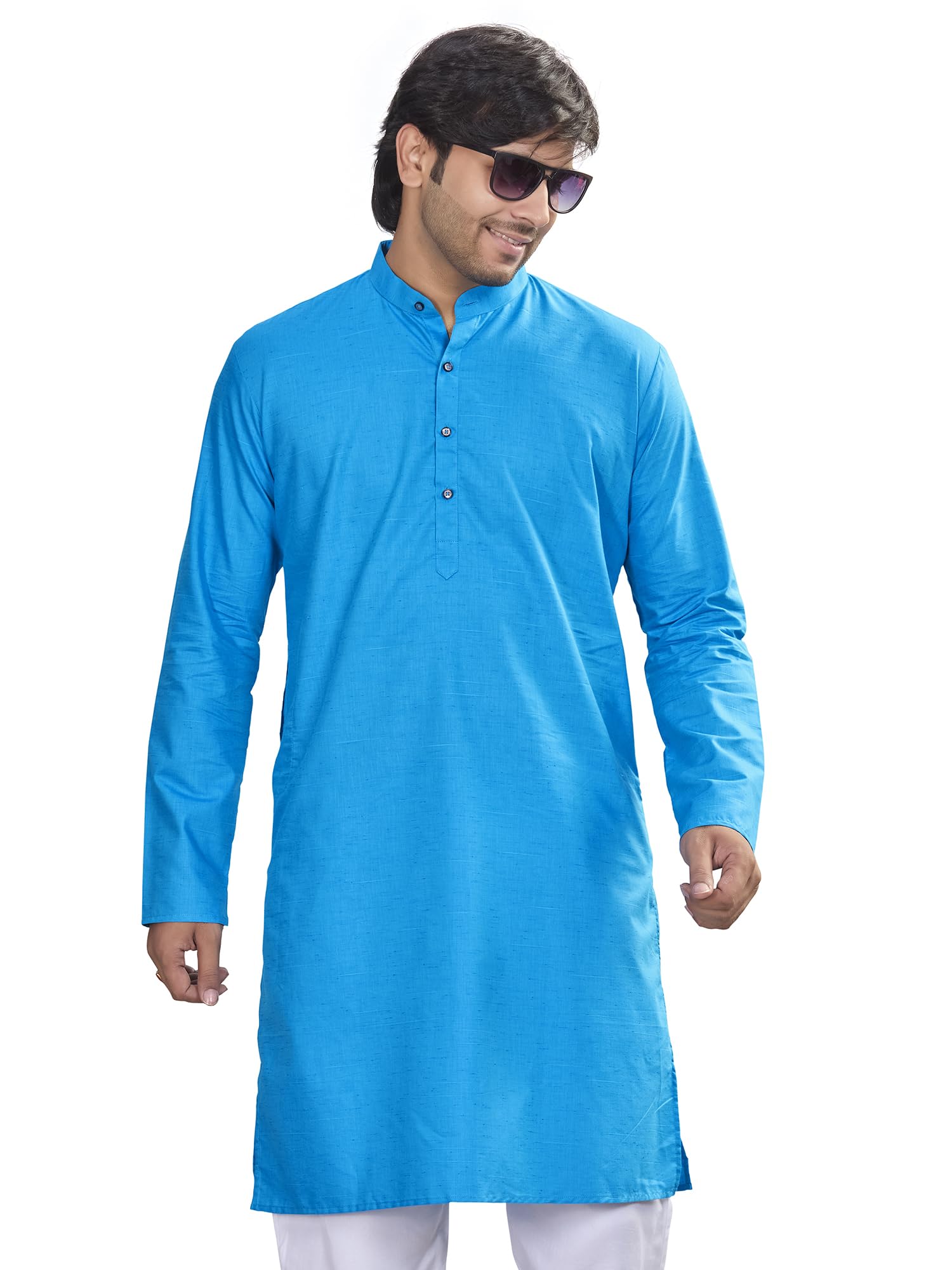 authentics Pure Cotton Heritage Collection Solid Kurta | Regular Fit | Casual Ethnic Wear | Perfect for Any Occasion | Premium Pure Cotton Fabric-picture-12