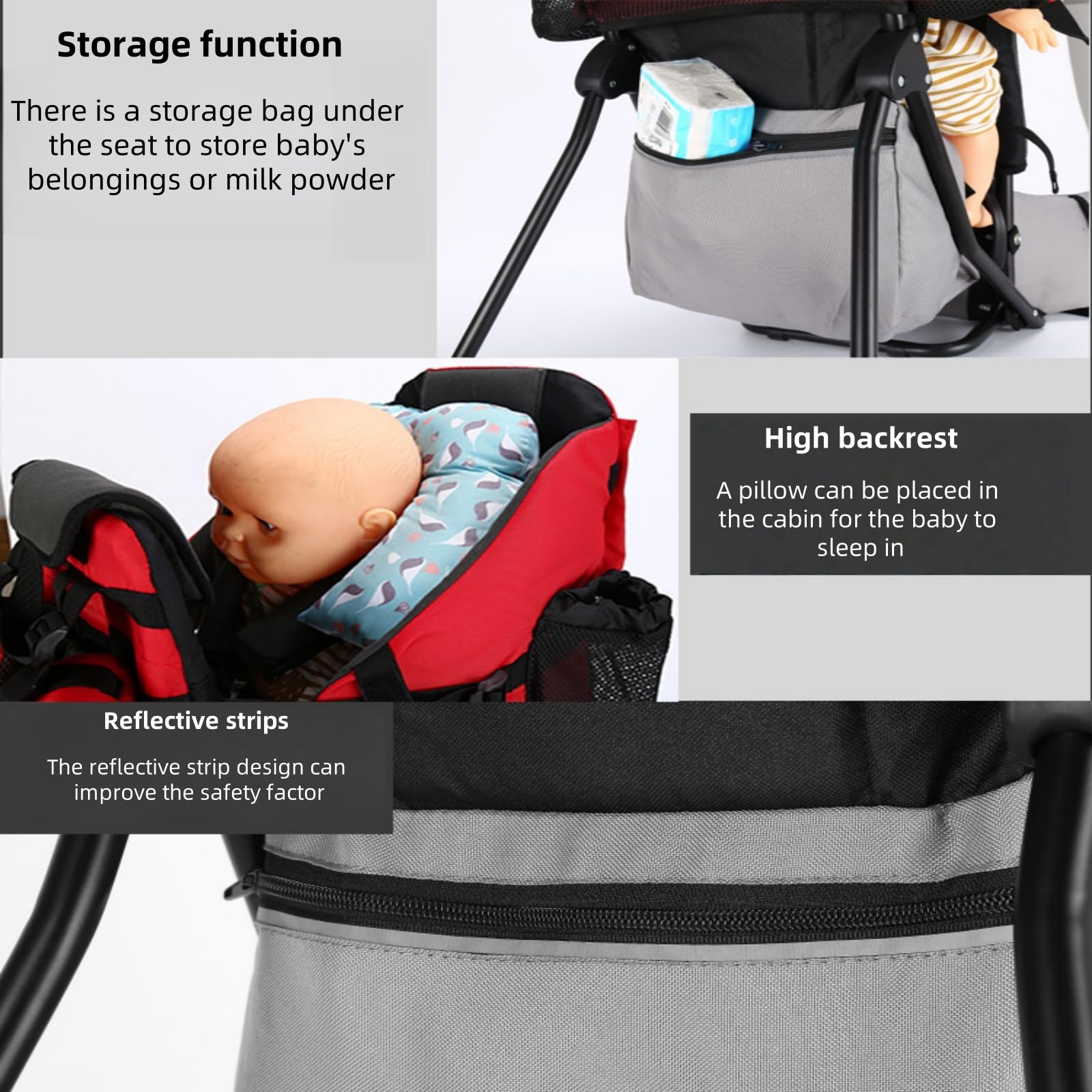 Mochila portabebés para Senderismo y Uso Diario. Diseño ergonómico con Visera y reposapiés. Ajustable para Padres de Entre 1,55 y 1,90 m.