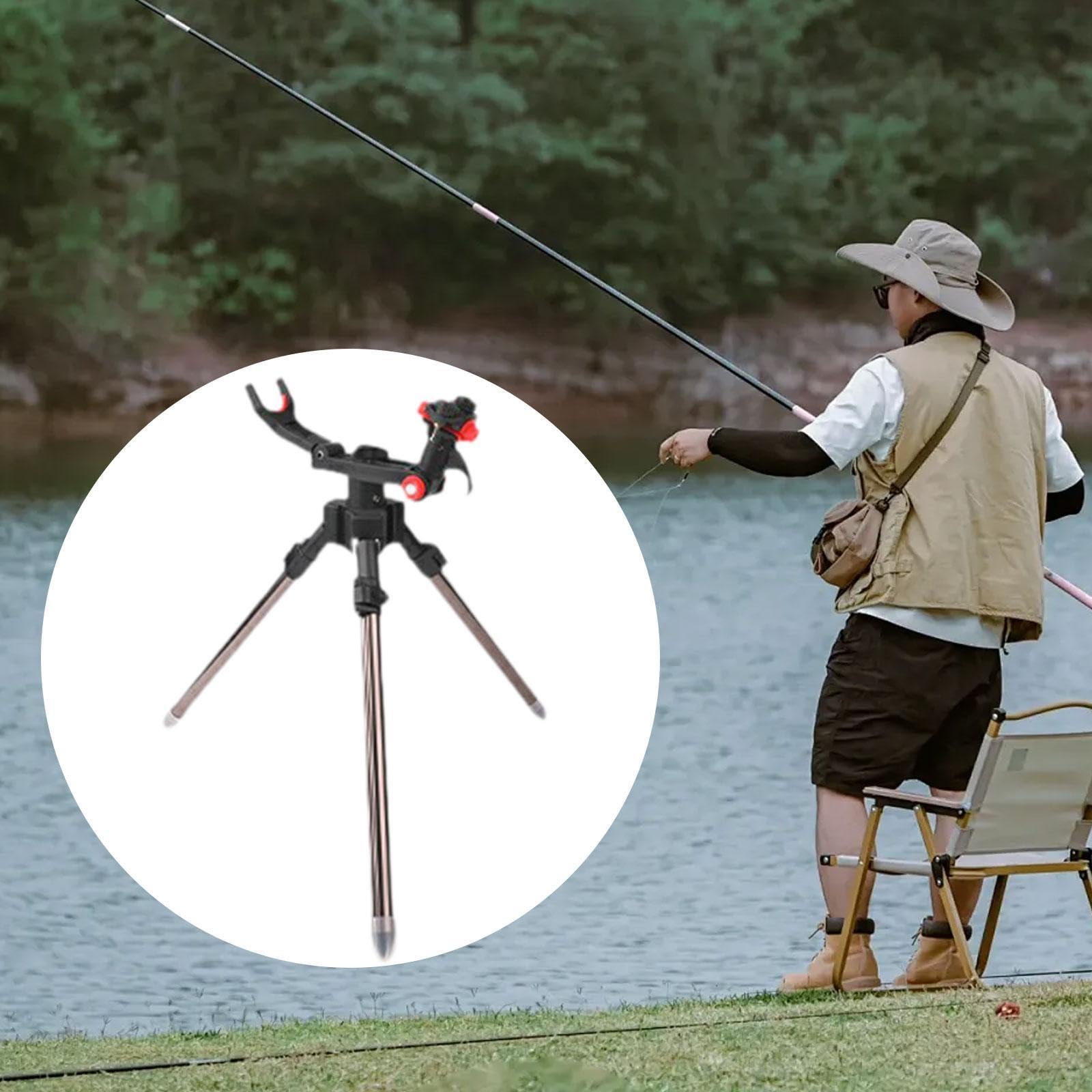 Toysmith 粉砕可能な釣り竿ホルダー調整可能な三脚釣りポール船の屋外船のスタンド (黒い) Amazon | Toysmith 粉砕可能な釣り竿ホルダー調整可能な三脚釣りポール