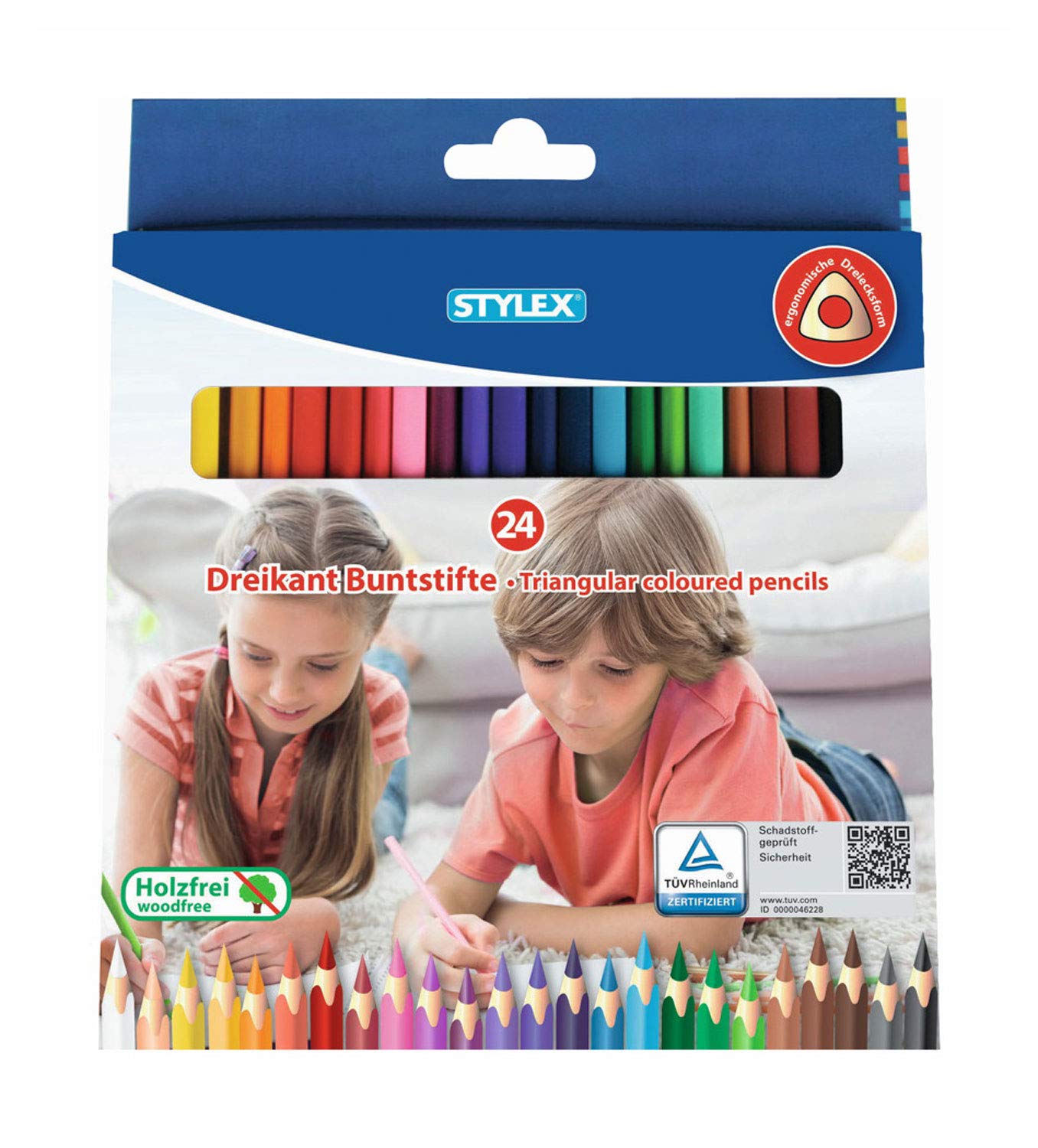 Amazon.co.jp: Stylex - 2051209 - Crayon De Couleur - Triangulaires