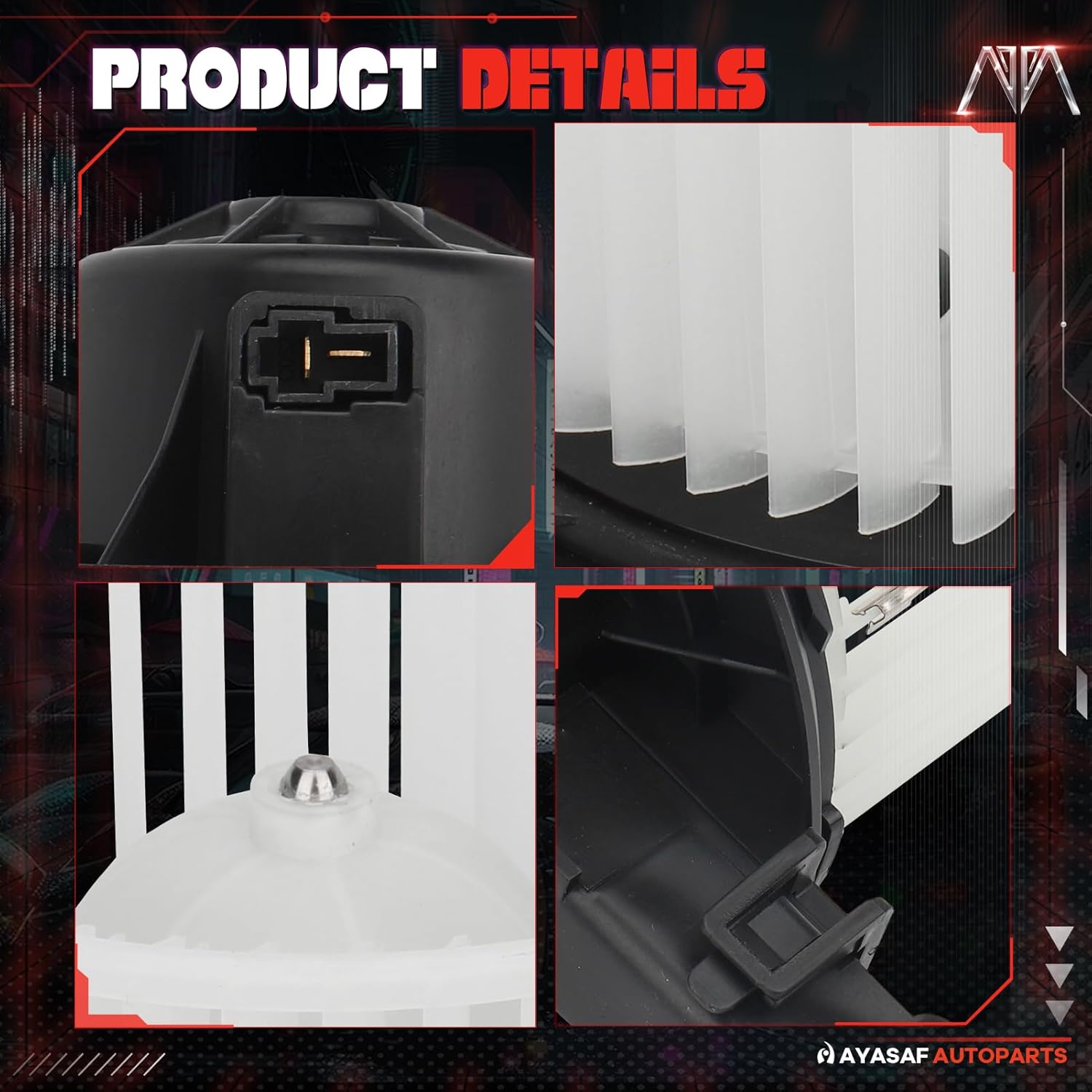 MAYASAF 700225 HVAC Blower Motor Assembly w/Fan Cage fit for Ford 2007-2008 Expedition, for Lincoln 2007-2008 Navigator