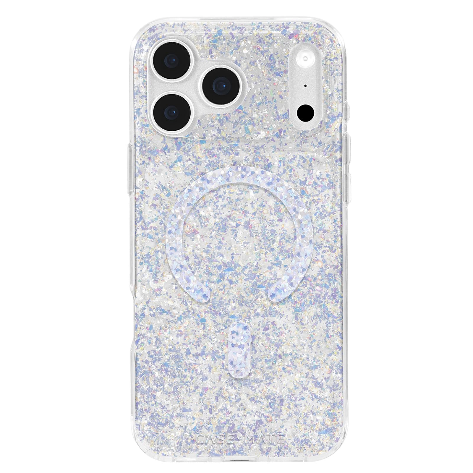 iPhone 18 Pro Max Case - MagSafe Case - Shimmer Stardust Silver