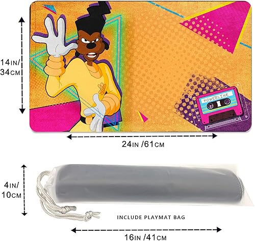 Miniatura 3 de Lorcana Powerline TCG - Alfombra de juego antideslizante de 24 x 14 pulgadas, con bolsa de alfombrilla y borde cosido, sin zona de juego, GFA