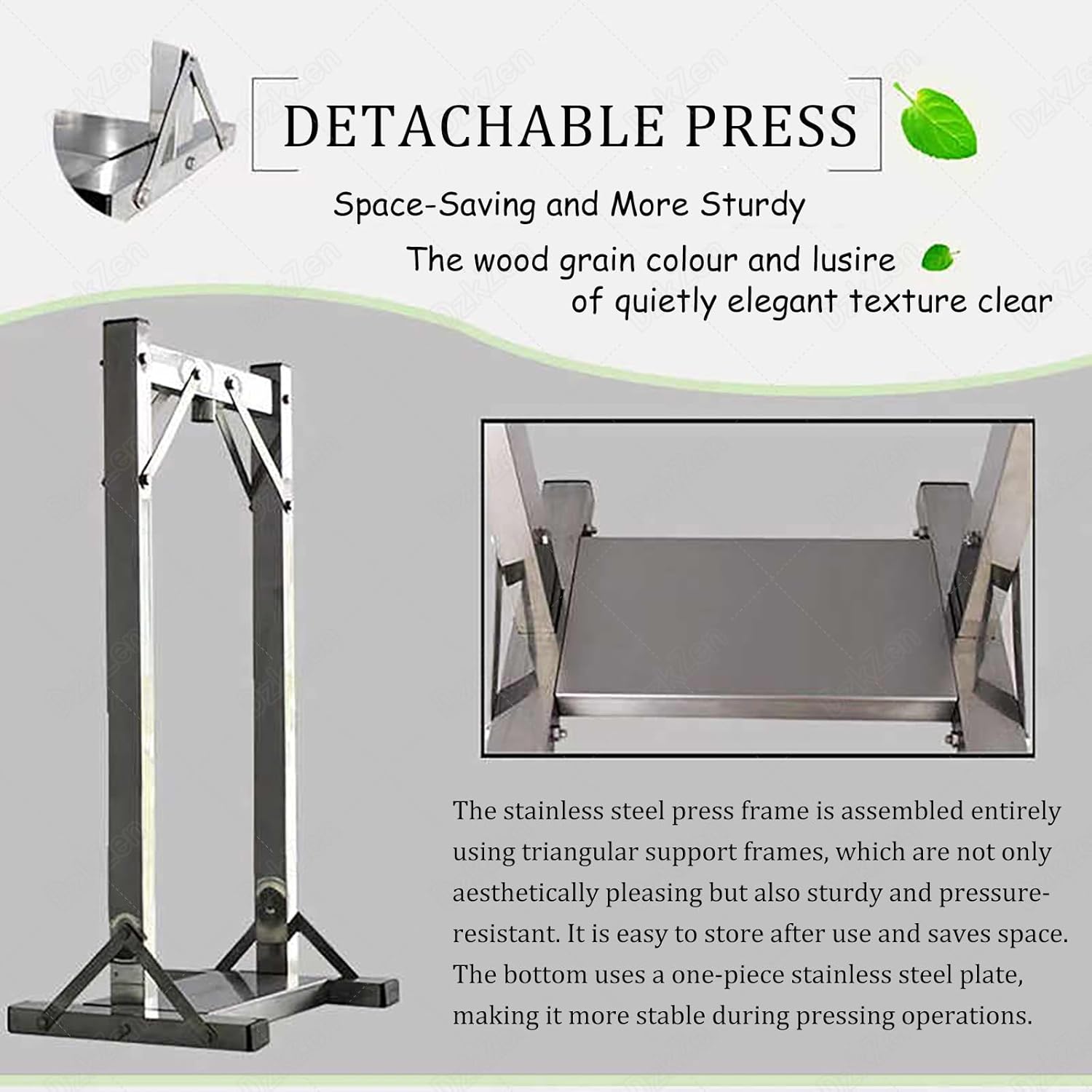 Fruit Press, Fruit Wine Press, Manual Household Press, Stainless Steel Cider Press with Hydraulics, for Making Cider, Wine and Cider 22L