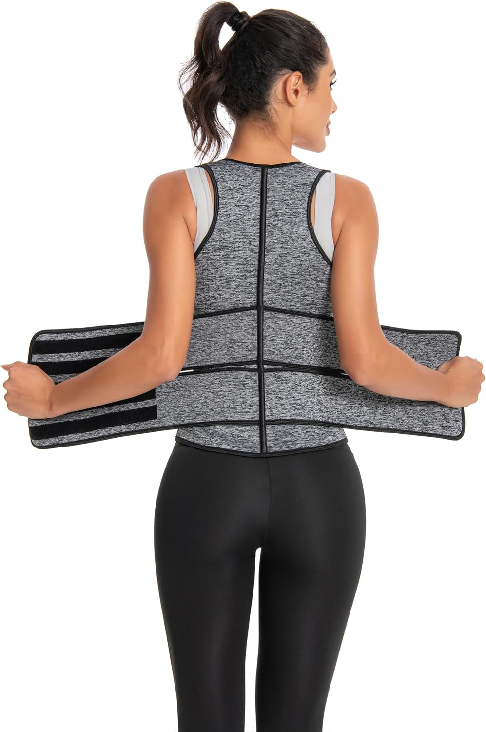 Corset Top Bodysuit Plus Size Black Shapewear Waist Trainer Corset Top - Image 6