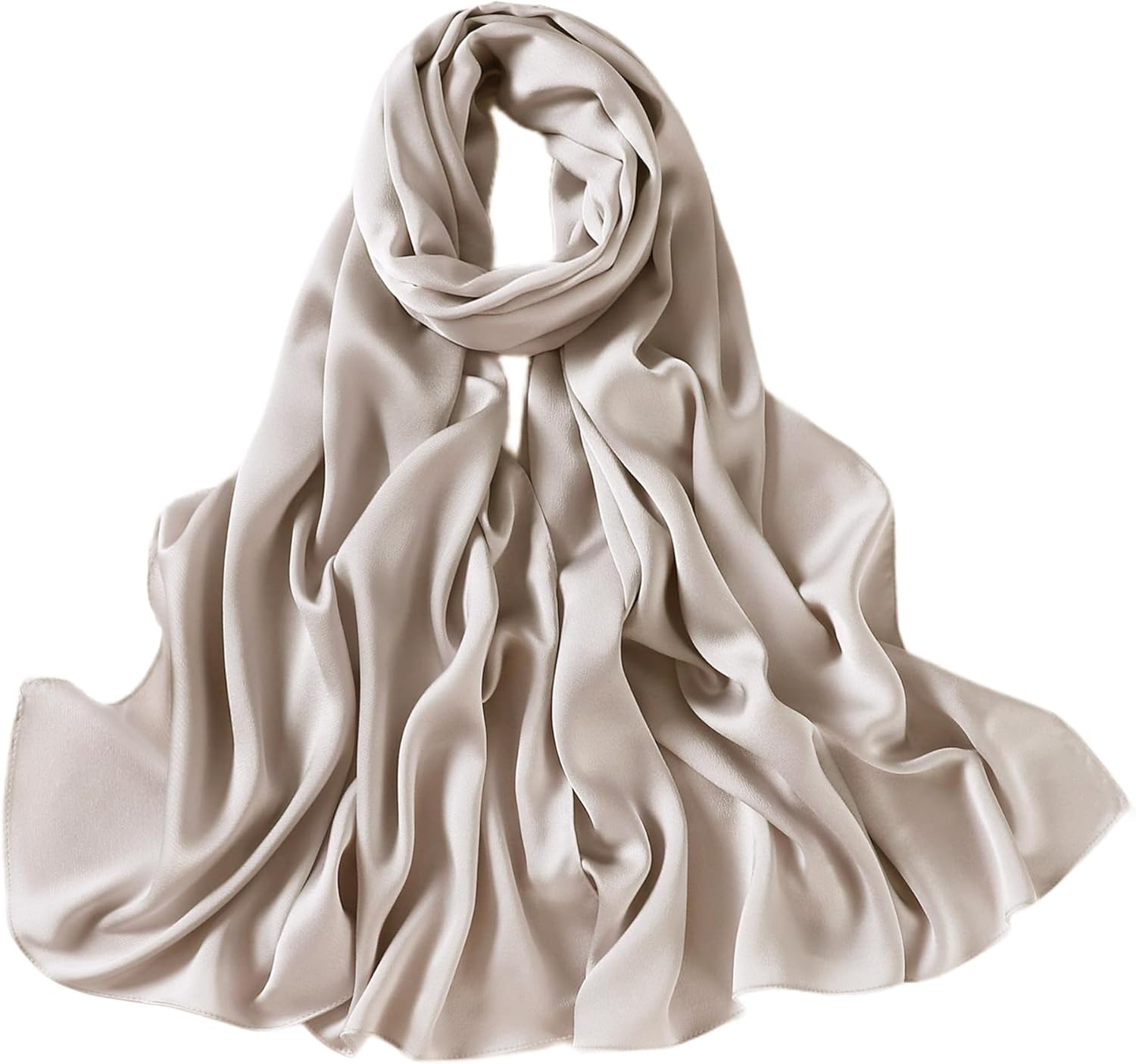 Lina & Lily Women's Silky Satin Scarf Shawl Wrap for Wedding