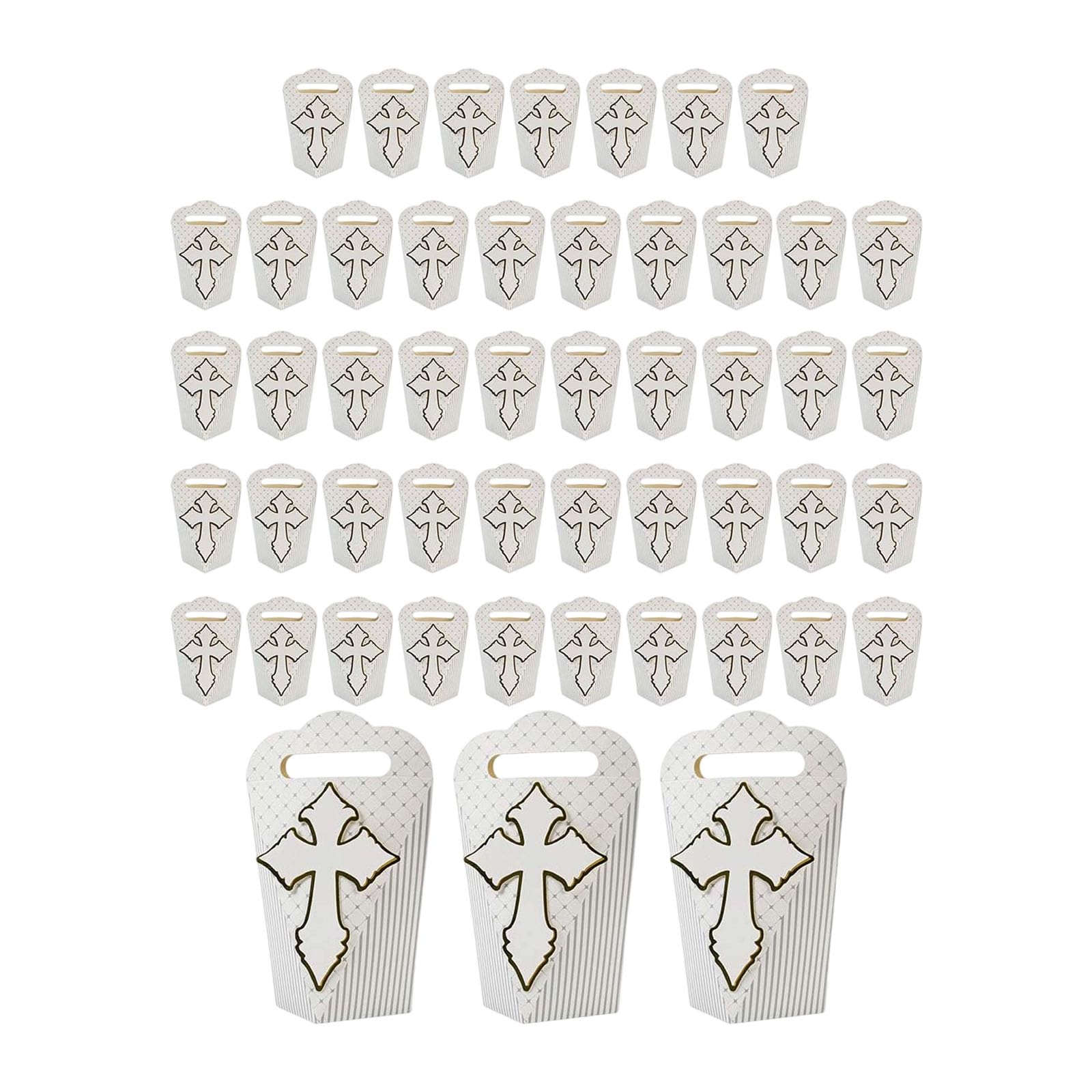 Jazuaiao Of 50 Easy Fold Without Tool Required Gift Boxes 300g Cardboard Event Planner for Quick Party Setups Bulk Packaging