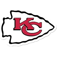 NFL Siskiyou الرياضة مروحة متجر كانساس سيتي تشيفز السيارات صائق 8 بوصة ورقة فريق اللون