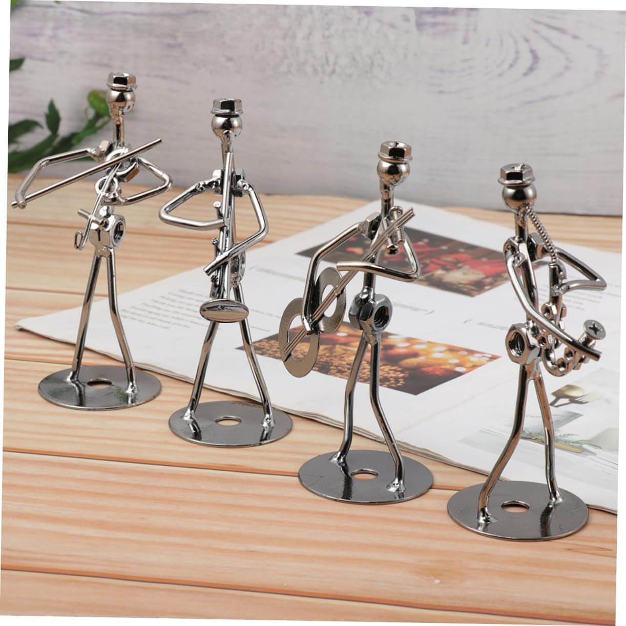 VOSAREA Home Decor 4pcs Musician Shaped Practical Craft for Living Room Bedroom Office Home Office Desk Accessories