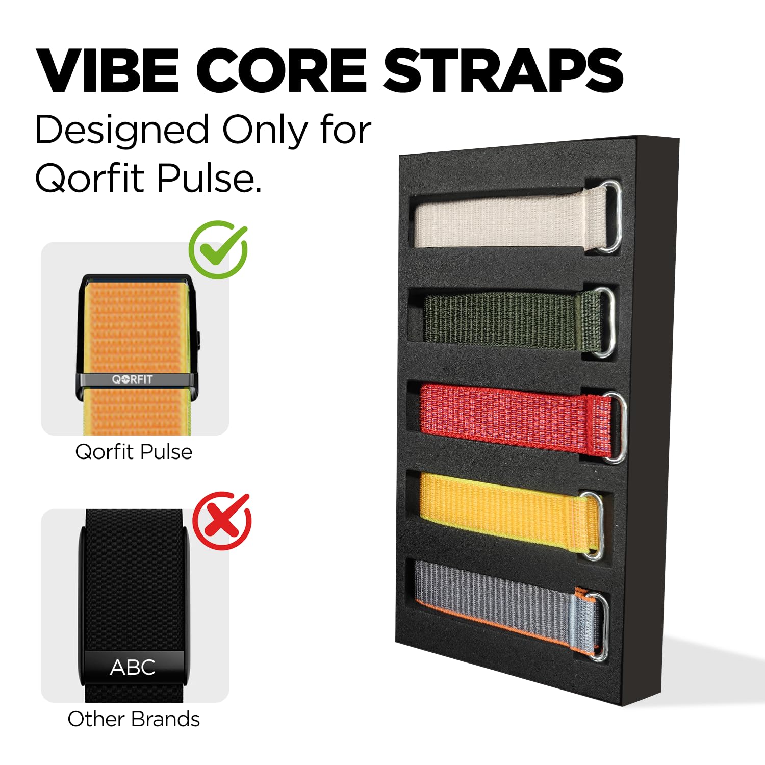 Vibe Core 22mm Nylon Watch Strap for Smartwatch & Fitness Band (Pack of 5) – Adjustable, Breathable Replacement Watch Band, Quick Release Soft Sport Strap for Men & Women (Multicolor) — Amazon image 3