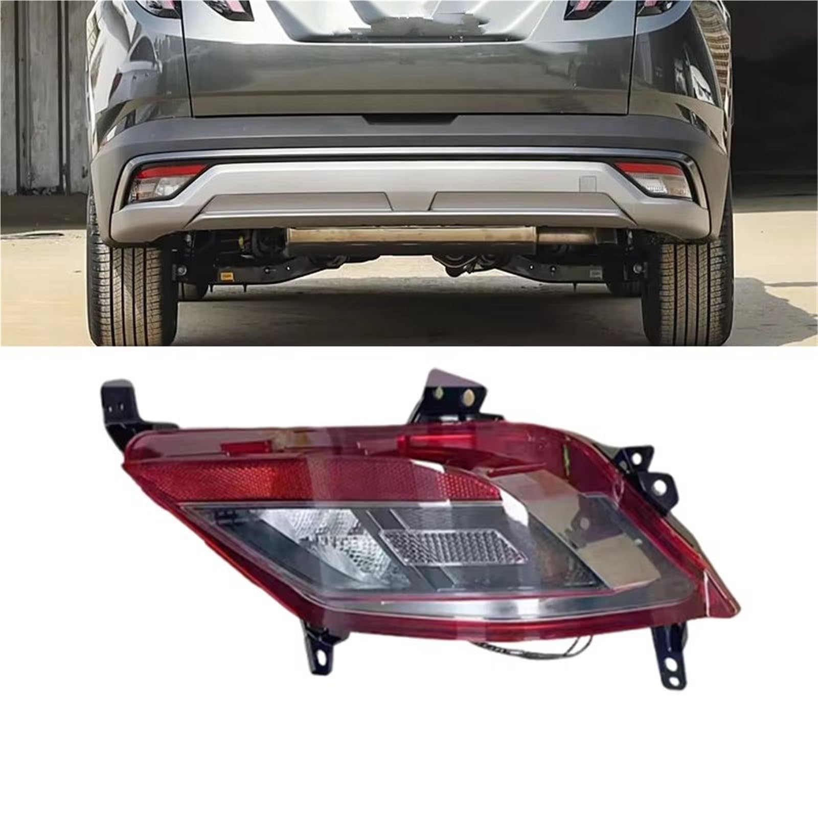 Genérico Piloto Trasero Para Hyundai Para Tucson 2025 Luz De Freno Parachoques Trasero Bombillas Marcha Atrás Intermitentes Accesorios Luz Trasera Coche(Izquierda)