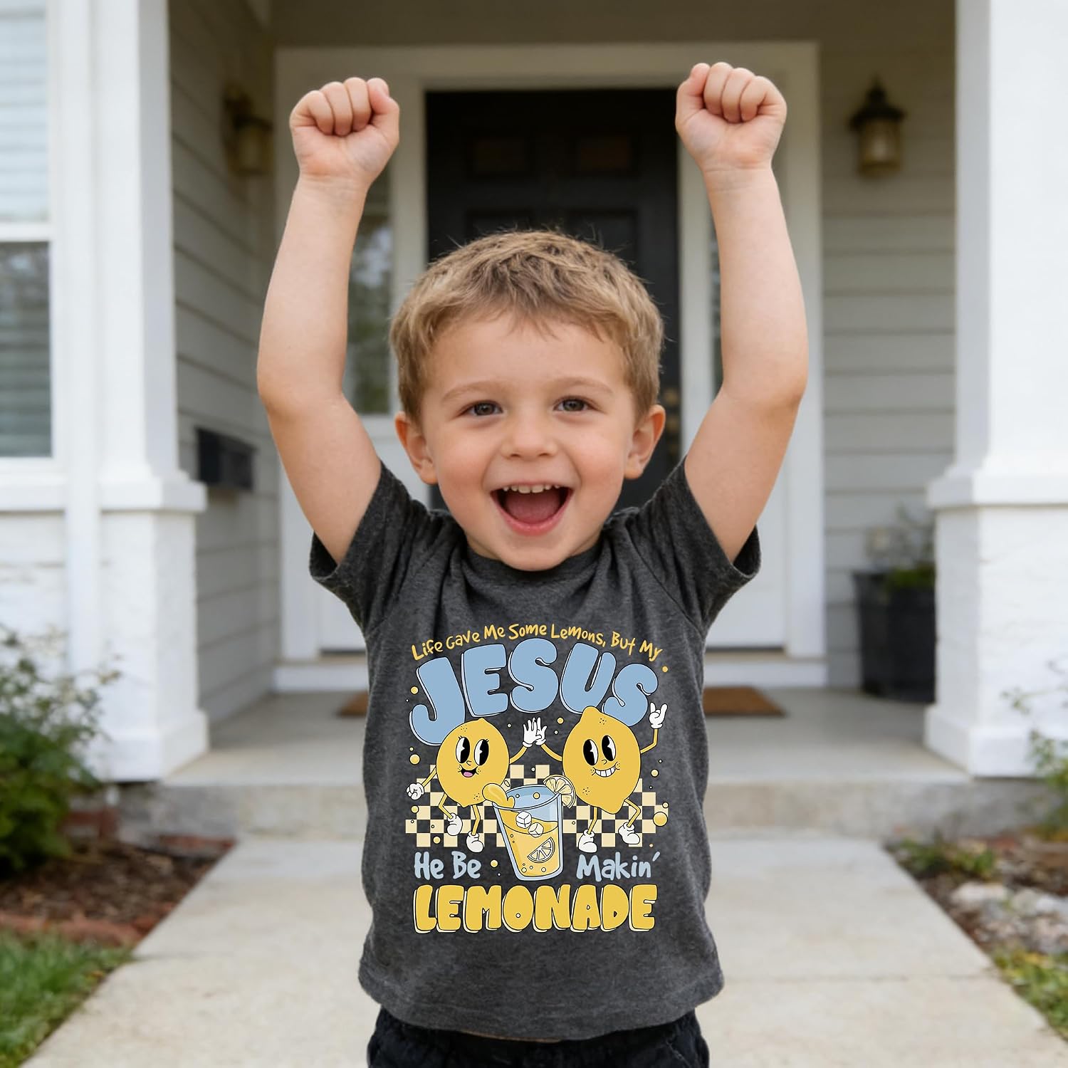 Kids Toddler Boys Girls T-Shirts Nothing is Too Big for Jesus Bible Verse Religious Short Sleeve Shirts Tops 2-7 Years
