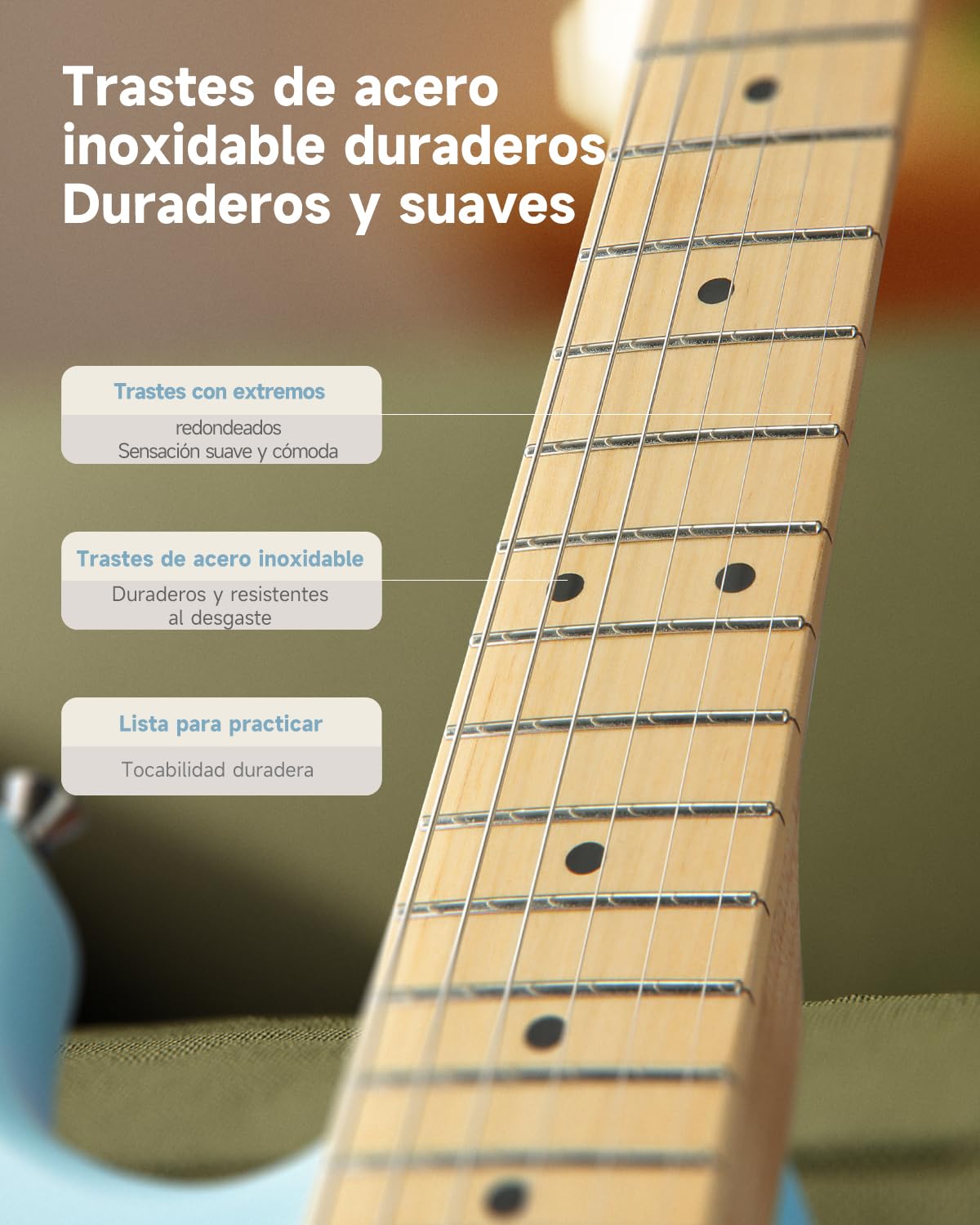 Donner DST-90 Guitarra Eléctrica 39 Pulgadas, Kit de Guitarra Eléctrica para Principiantes con Amplificador, Pastillas HSS, Funda, Afinador, Cejilla, Correa, Cuerdas, Cable y Púas, Plumbago Burst