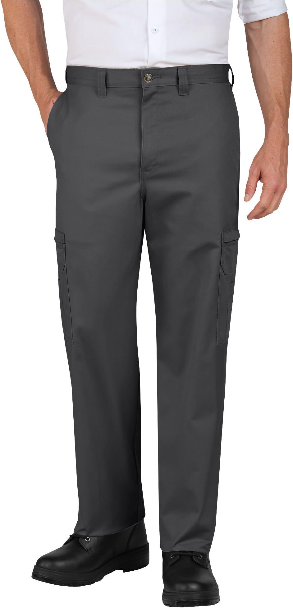 Dickies - Men's Dow Cargo Work Pant, Size: 54W x UU, Color: Charcoal