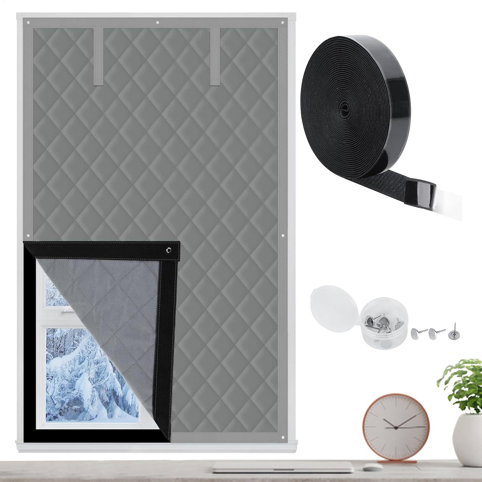 Soundproof Privacy Screen, Privacy, Cold Protection Blanket | Noise Reduction Cover, Soundproof Design, Waterproof and Windproof, Ideal for Balconies, Bedrooms, Kitchens