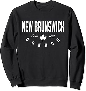 CA New Brunswick Canada Canadian Maple Leaf Sweatshirt