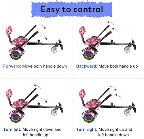Miniatura 5 de LIEAGLE Hoverboard - Patineta autoequilibrante de 16.5 cm, 6.5 pulgadas, con ruedas Bluetooth, luces LED, para niños y adultos