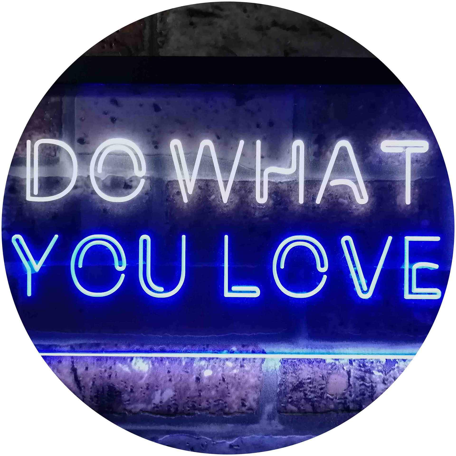ADVPRO Do What You Love Bedroom Room Home Décor Dual Color