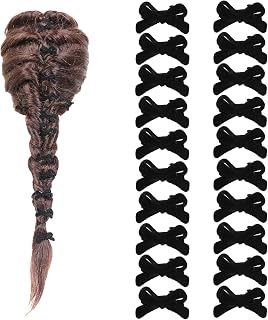 NiceYnn 20 pinzas para el cabello flocag mini clip de garra barette accesorio de peluquería antideslizante para boda, cumpleaños, color negro