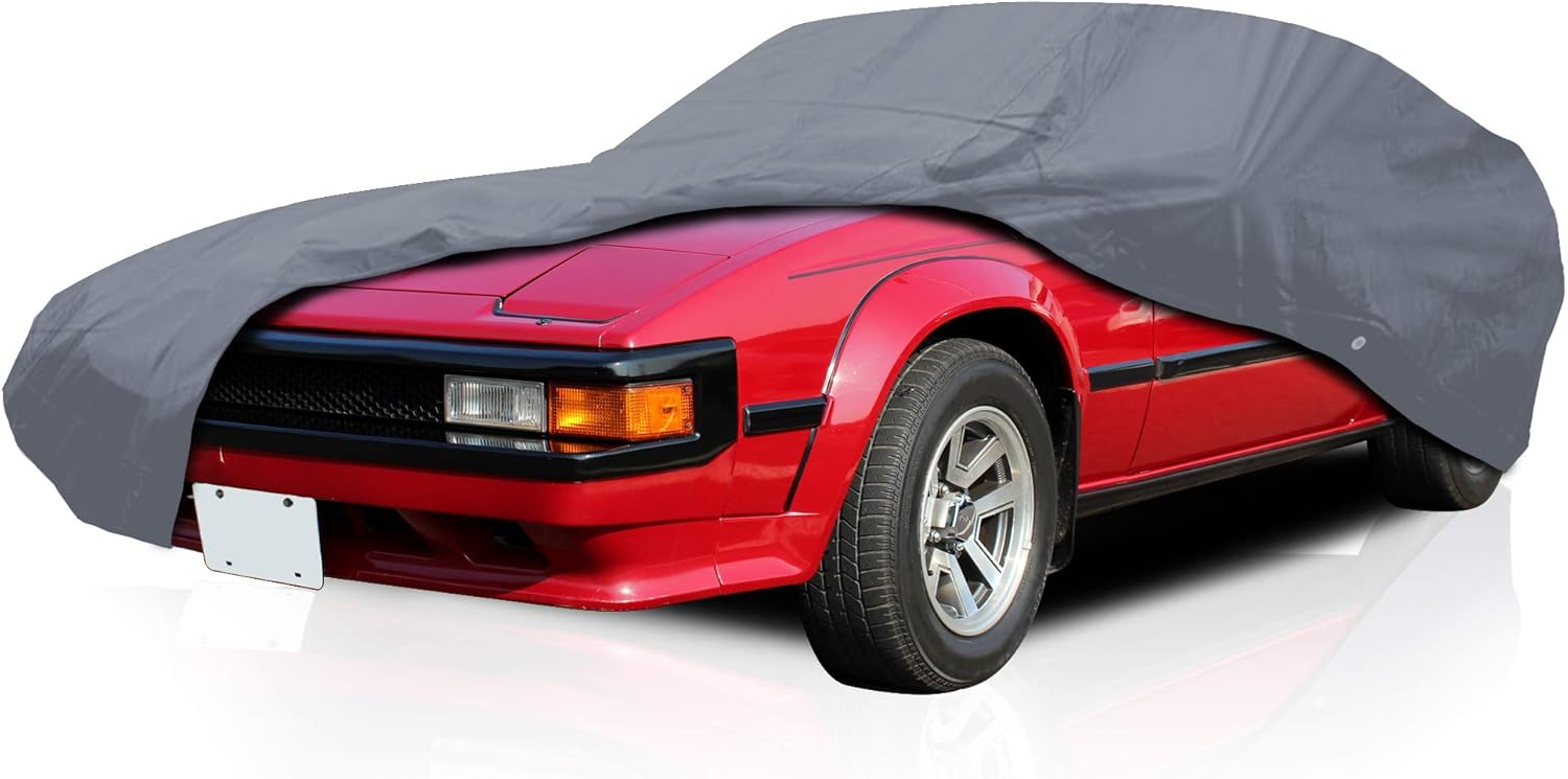 DaShield Ultimum Series Car Cover for Toyota Supra 1982-1993 Coupe 2-Door Celica Supra All Weather Protection Semi Custom Fit Dust, Sun, Snow, Rain, Protection Indoor Outdoor