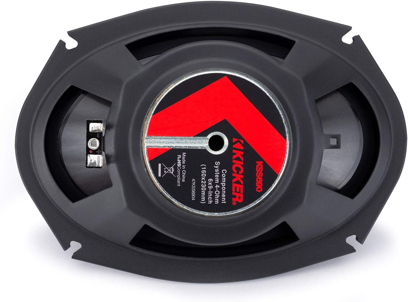 KICKER KSS269 6x9 (160x230mm) and 2.75" 2-Way Component System, 4ohm, RoHS Compliant (Renewed)