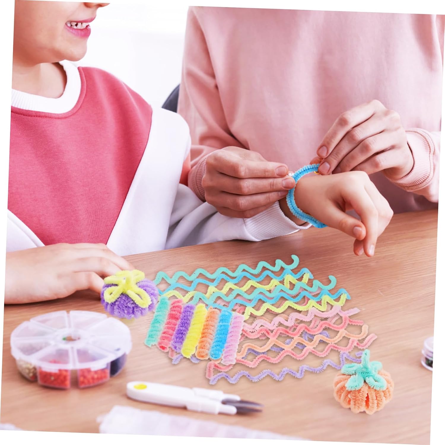 3sets Pipe Cleaners Chenille Stems Soft Plush Material Twisted Sticks for Crafts Perfect for DIY Projects 300pcs*3