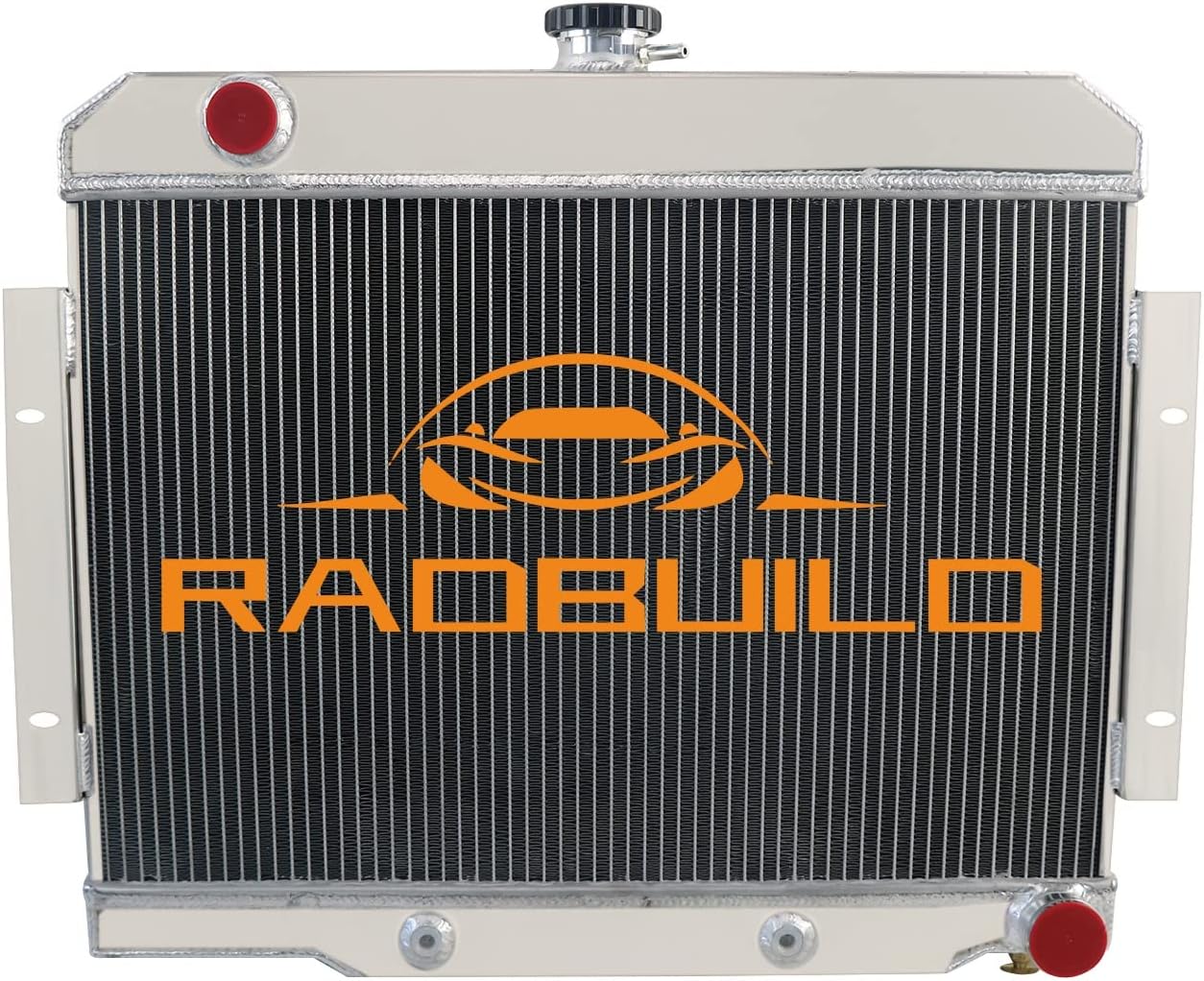 CC1919 4 Row All Aluminum Radiator for 1972-1986 Jeep CJ5/CJ6/CJ7 Radiador 2.5L L4/4.2L L6/5.0L V8 Radiators 1973 1974 1975 1976 1977 1978 1979 1980 1981 1982 1983 1984 1985