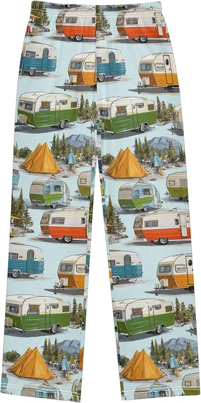 Fisyme Pantalones de pijama largos Pantalones de pijama Sleep Lounge Pj Pants