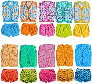 AYTHU Baby Clothing 0 To 6 Months Soft Cotton Jhabla Set Combo (Pack Of 10) Kids Dress Suitable |Trendy And Casual Clothe... Price In India