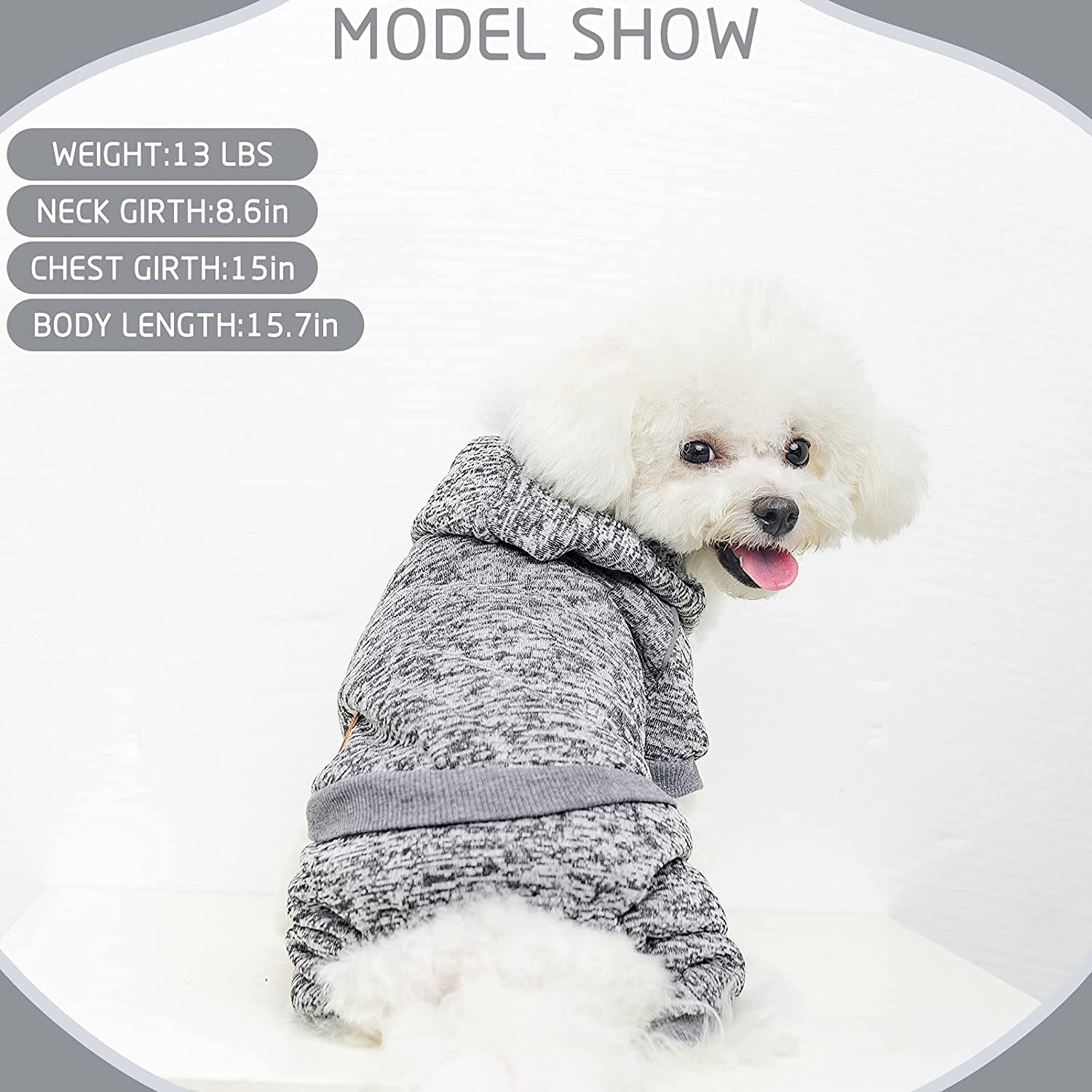 Cute Pet Dog Four-Legged Clothes Pajamas Coat Jumpsuit For Puppy Small Dog Pet E - Foto 12