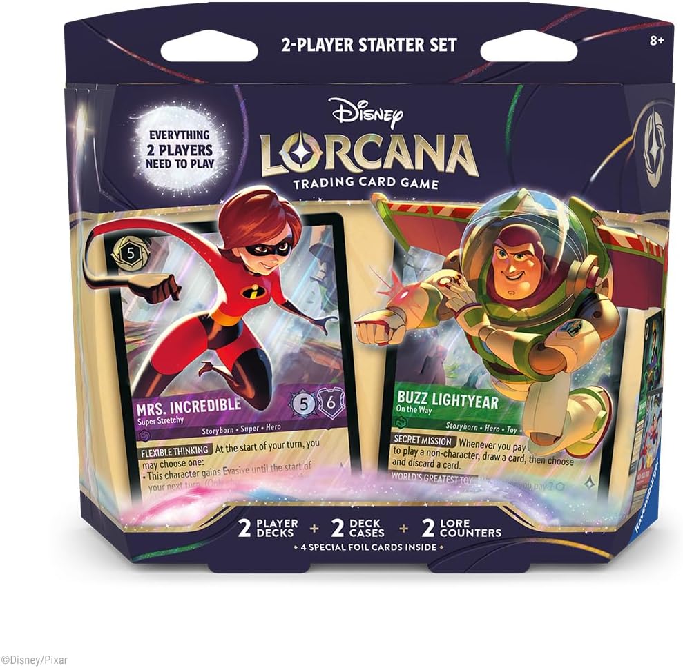 Ravensburger Disney Lorcana TCG 2-Player Starter Deck - Ideal for Ages 8+ - Engaging Gameplay - Over 200 Original Disney Artworks