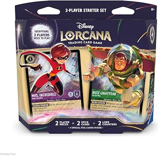 Ravensburger ディズニー ロルカナ TCG 2人用スターターデッキ - 対象年齢8歳以上-魅力的なゲームプレイ - 200以上のオリジナルディズニーアートワーク