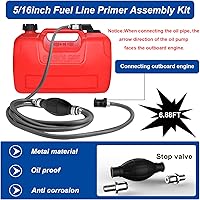 Vista 2 de Tnisesm Línea de combustible para barco, línea de combustible fuera de borda, línea de combustible marino, línea de combustible para barco