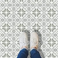 Vista 3 de HELLATHUND 4 plantillas de azulejos reutilizables de 12 x 12 pulgadas, plantillas de hormigón para patio, plantillas de piso grandes para diseño