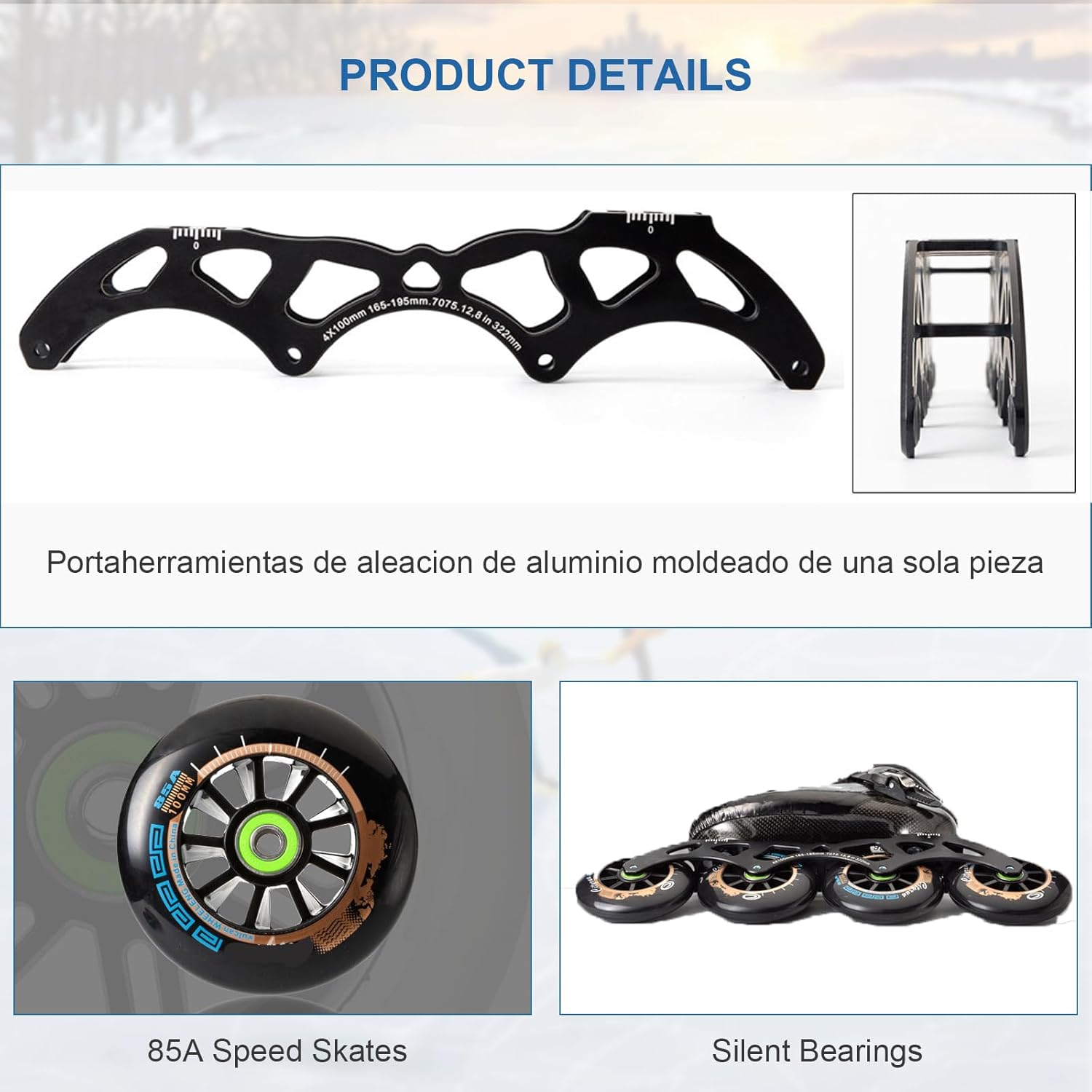 Inline Speed Skates, Professional Fitness Skating Roller Skates, Racing Skates, Unisex