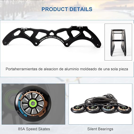 Inline Speed Skates, Professional Fitness Skating Roller Skates, Racing Skates, Unisex