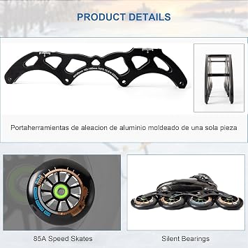 Inline Speed Skates, Professional Fitness Skating Roller Skates, Racing Skates, Unisex