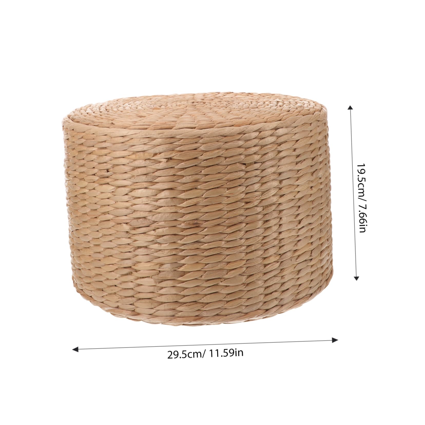 Didiseaon Pouf da Giardino per Bambini in Paglia Intrecciata, Sgabello Piccolo Multifunzione per Cambiare le Scarpe, Design Adorabile e Leggero, per Ambienti Esterni