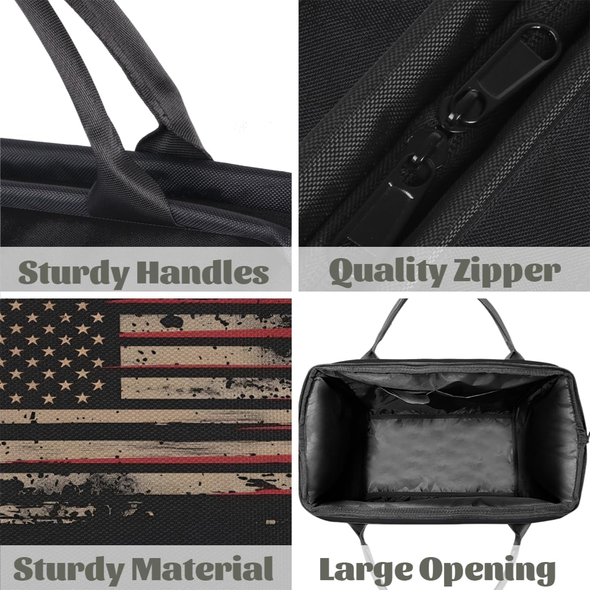 American Retro Flag Small Overnight Weekender Tote Bag for Women Men Foldable Travel Duffel Bags Lightweight Sports Gym Bag Waterproof Carry On Luggage Weekender Bag for Traveling Gifts