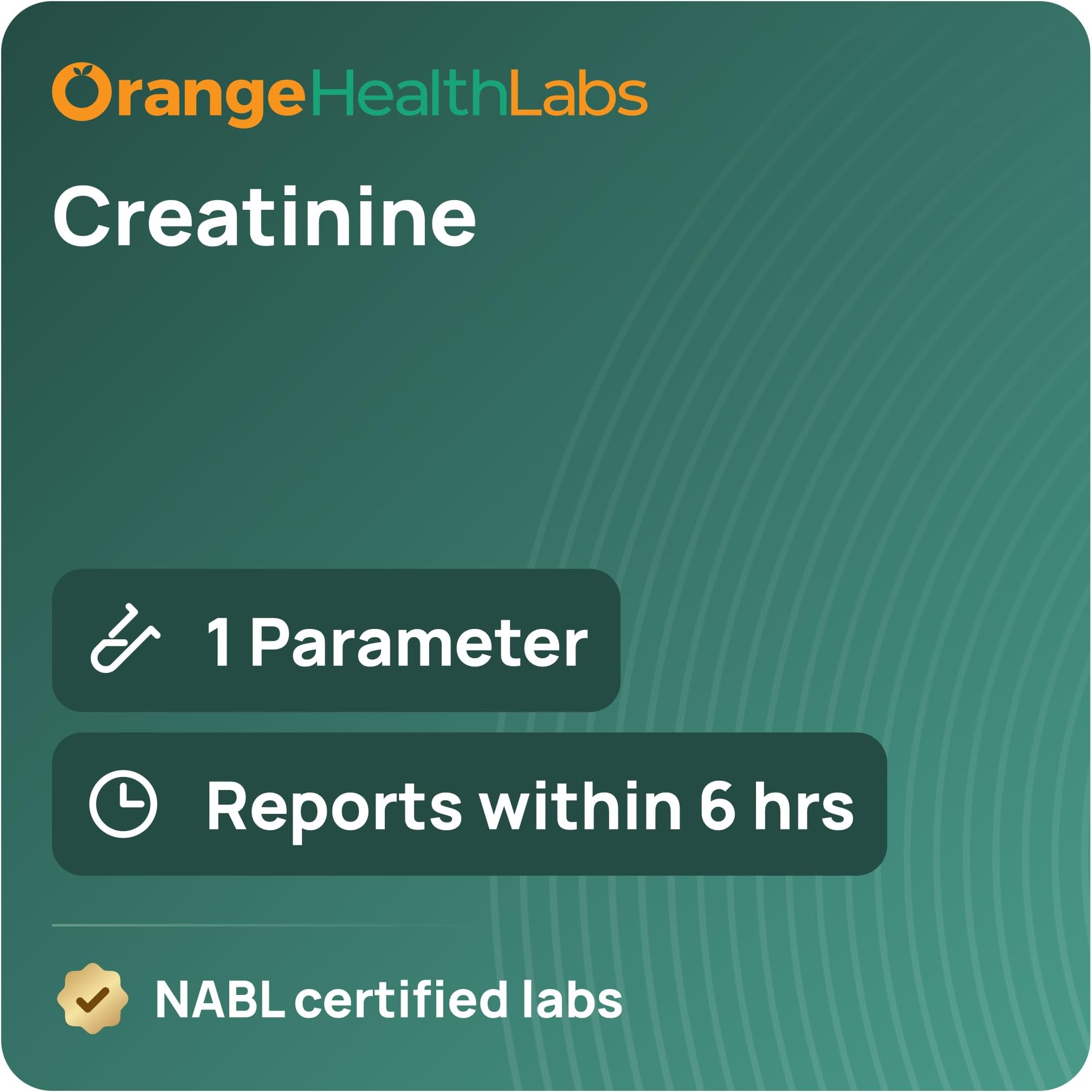 Creatinine Test | Reports in 6 hours | No-Fasting Required | Orange Health Labs | NABL & ICMR Certified Labs | Serum Creatinine | Blood Creatinine