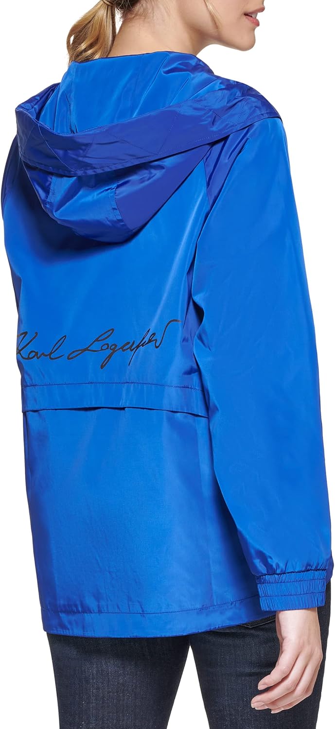 KARL LAGERFELD Women's Lightweight Logo Track Softshell Jacket - Image 3