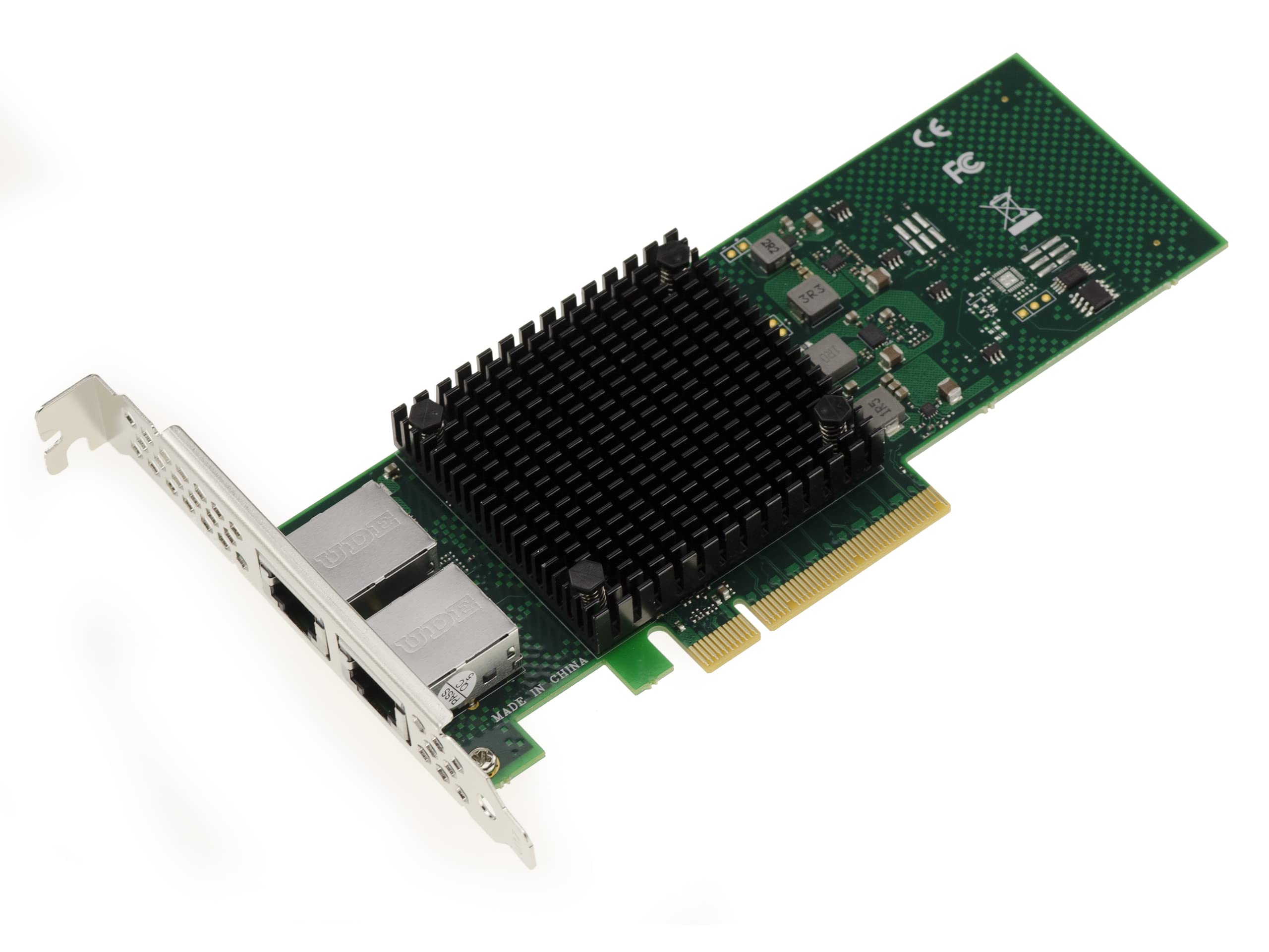 KALEA-INFORMATIQUE Carte PC et Serveur PCIe 3.0 x8 Dual ethernet RJ45 10G 5G 2.5G 1G 2 Ports avec Chipset Intel X710-T2