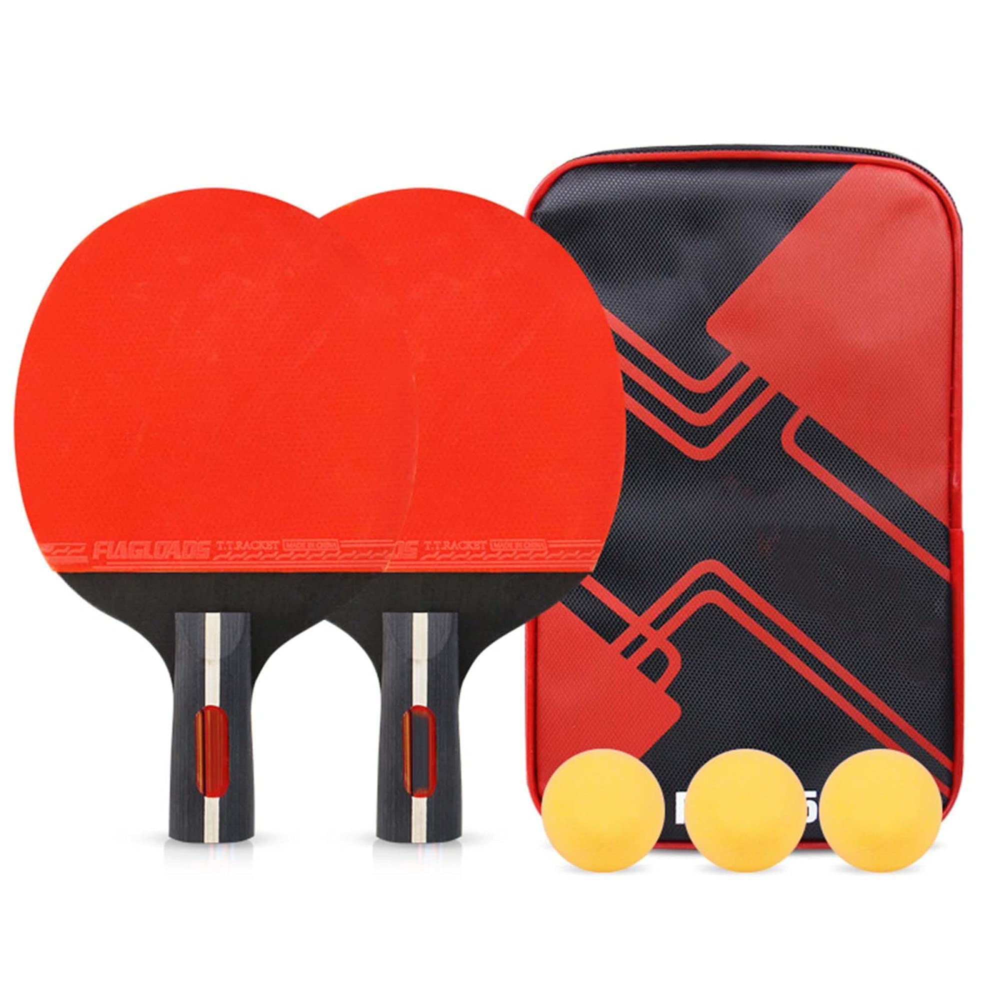 Tischtennisschläger, Set, 2-Spieler-Freizeitspiel, Qualität for Familienspiele/Doppelspiel