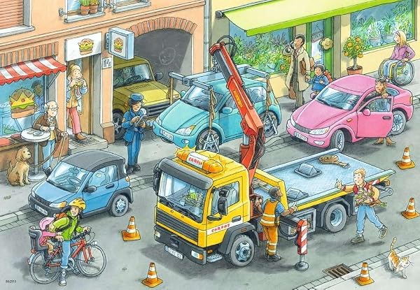 ラベンスバーガー (Ravensburger) ジグソーパズル 05096 3 はたらくトラック(24ピース×2) - 3