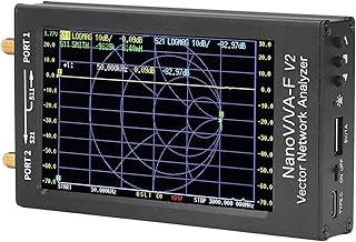 Emoshayoga Vector Network Analyzer, 800x480 Resolution High Measurement Accuracy SMA RF Interface Vector Network Analyzer Kit With Aluminum Case for Spectrum