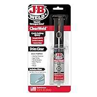 Vista 1 de J-B Weld ClearWeld - Epoxi de 5 minutos, transparente, 0.5 fl oz con mezclador estático, (50114H)