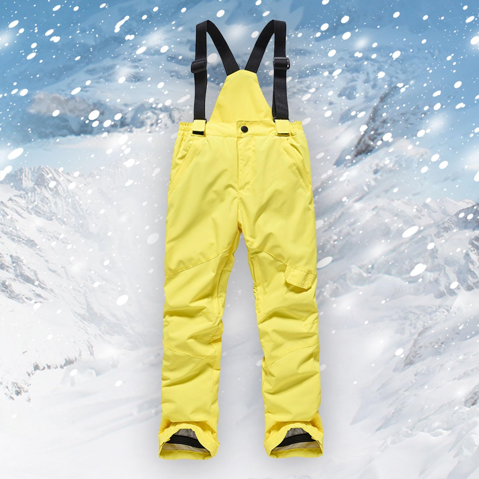 FGUUTYM Pantalon de neige pour | Salopette de ski d'hiver avec cargo | Combinaison de neige isolante et convertible pour fille et enfant de maternelle sur le chemin