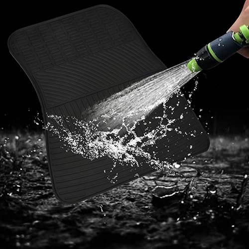 Miniatura 5 de Alfombrillas de automóvil personalizadas para Lexus RX 2023 2024 RX350 RX350h RX500h RX500h, alfombrillas de goma negra para todo tipo de clima