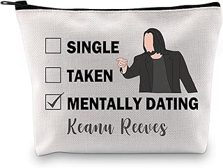 G2TUP Keanu R Inspired Gift Dating Keanu R Makeup Bag Keanu R Fan Cosmetic Bag Keanu R Merch (Dating Keanu R CB)