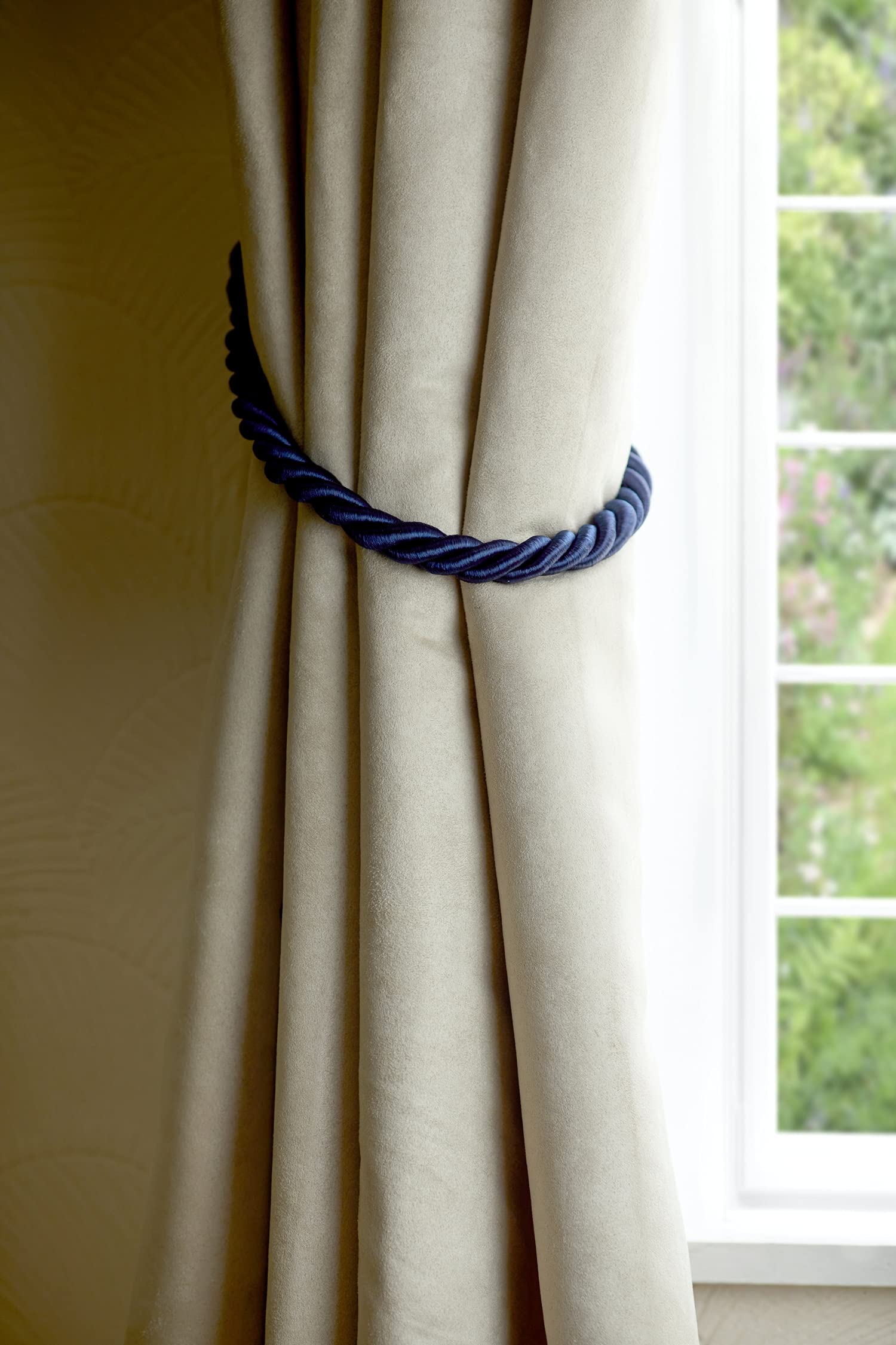 Emma Barclay Knightsbridge Tieback in Navy - 60cm total length